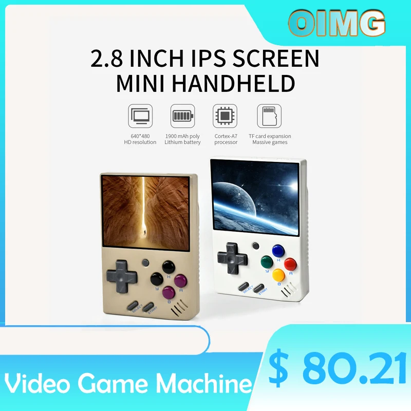 Enlarge OIMG Electronic Game Console Miyoo Mini V2 Portable Retro Game Handhelds Devices Console Japanese Classic Boy Gift Free Shipping