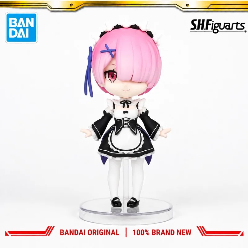 Фото В наличии оригинальная фигурка Bandai Figuarts Re Life In A Different World From Zero Ламу, модель куклы, абсолютно новая в коробке, аниме. №3