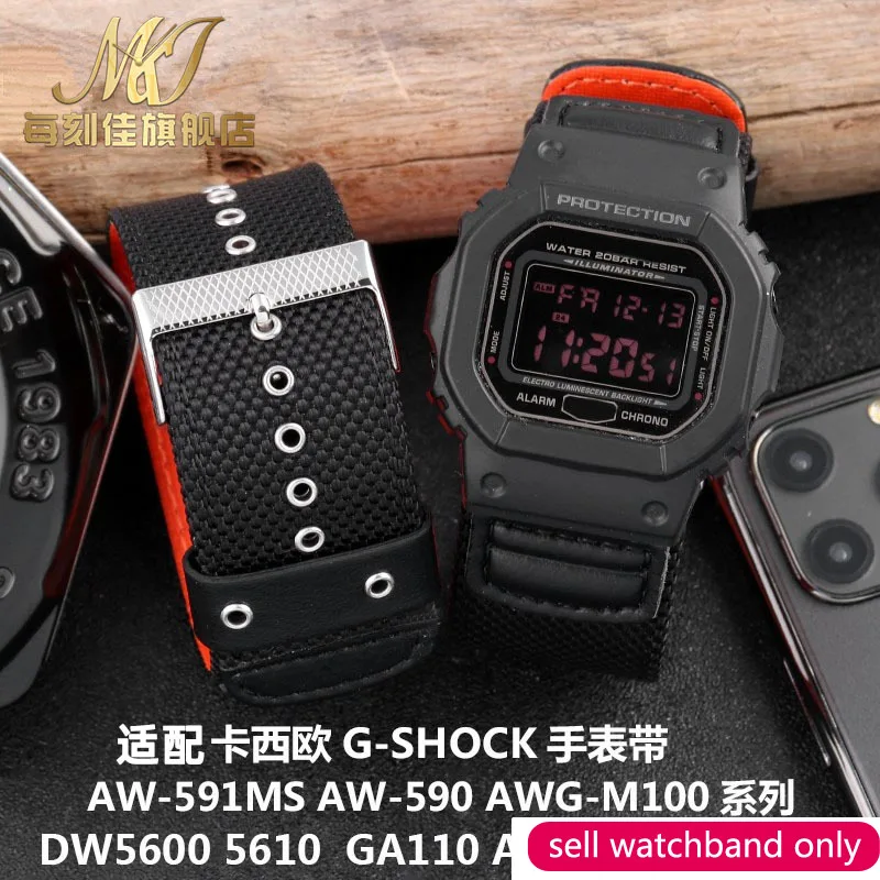 

Ремешок для часов для Casio, Φ 101 Dw5600, нейлоновый ремешок для часов 16 мм