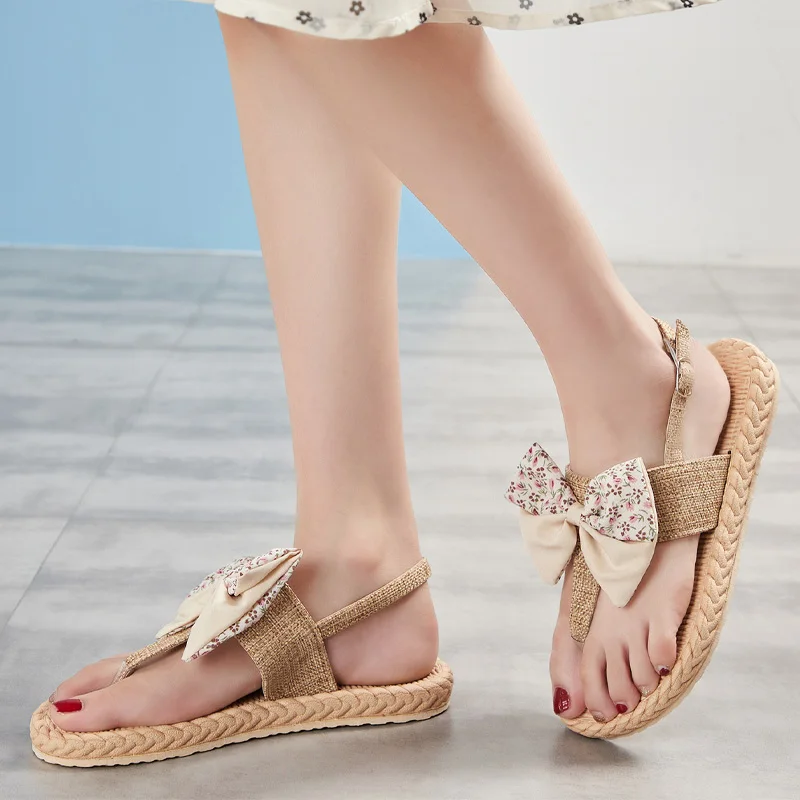 Летние шлепанцы женские сандалии Женская обувь в богемном стиле пляжные с милым