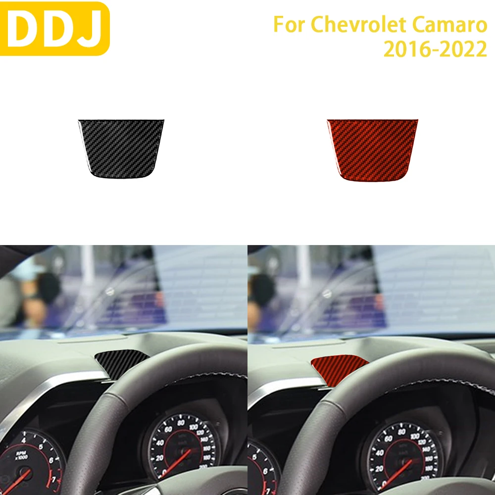 

For Chevrolet Camaro 2016-2022 Accessories Car Carbon Fiber Interior Speedometer Upper Panel Trim Sticker Decoration
