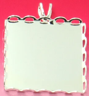 10x Silver Silver/Antique Bronze Pendant 