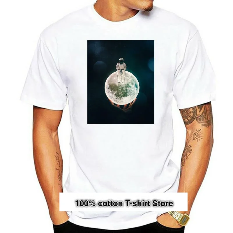 

Camiseta de astronauta Moon Idle para hombre, talla M 3Xl