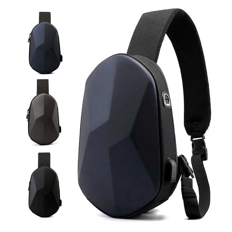 

Waterproof Multifunction Crossbody Chest Bags Men Shoulder Messenger Bag Short Trip Chest Bags Charge Outdoor Sports Men's Bags