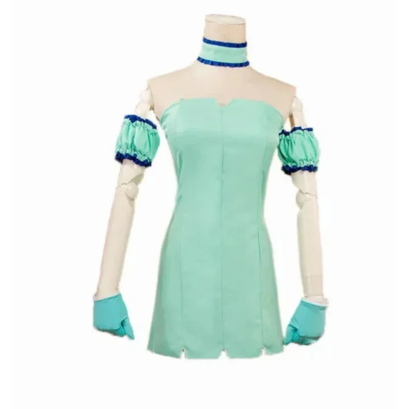 Новый костюм аниме Токио Мью 2024 мятный Аизава платья для косплея обувь с париком