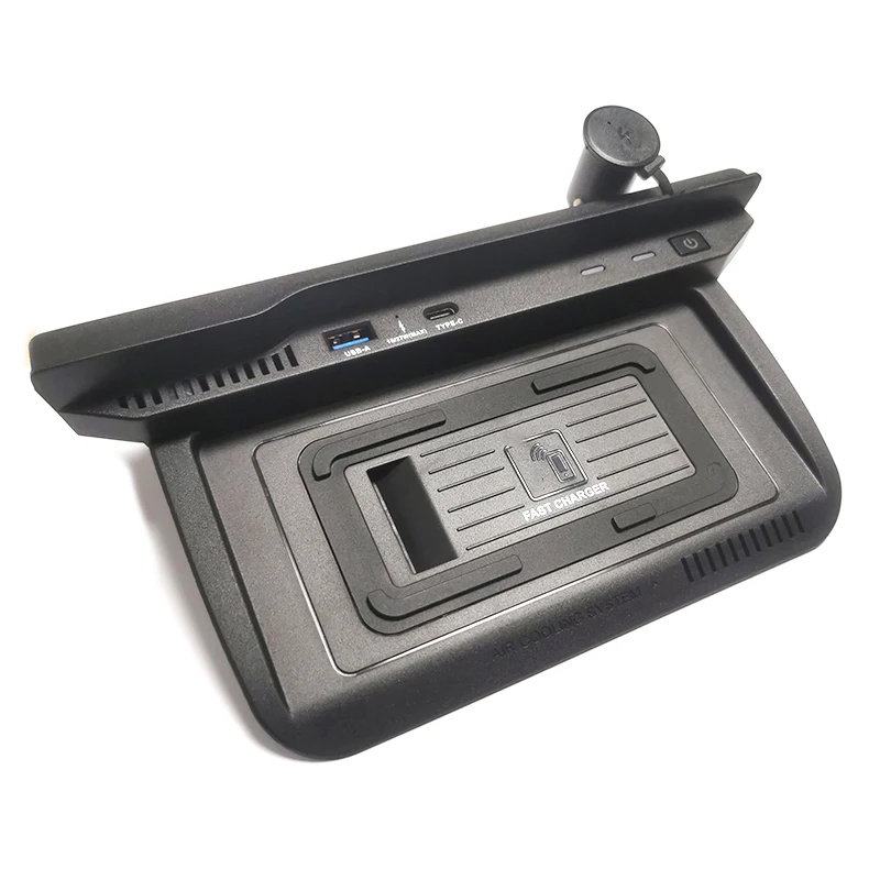 

Автомобильное беспроводное зарядное устройство 15 Вт, зарядное устройство для мобильного телефона, быстрое зарядное устройство, зарядная пластина, держатель для зарядки для Nissan X-Trail T32 Rogue 2022 2023