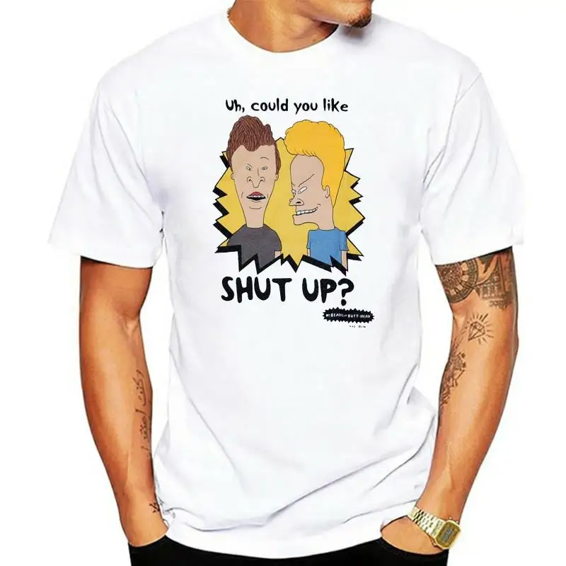 

Beavis And Butthead Shut Up T-shirt Short Sleeves New Fashion T-shirt Men Clothing
