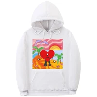 bad bunny un verano sin ti music album pattern print hoodie men women hip hop hoodies unisex fashion white hooded sweatshirts