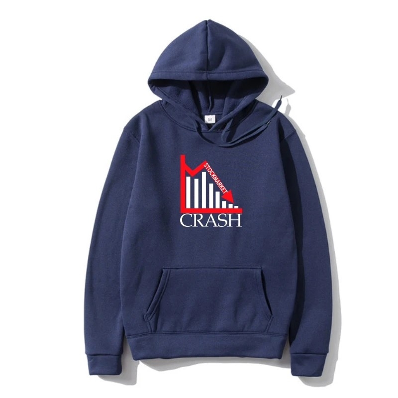 

stockmarke stocks marke crash crisis Outerwear men Designing 100% cotton Fleece slim Sunligh Humor Spring Pattern SweatSweaOuter