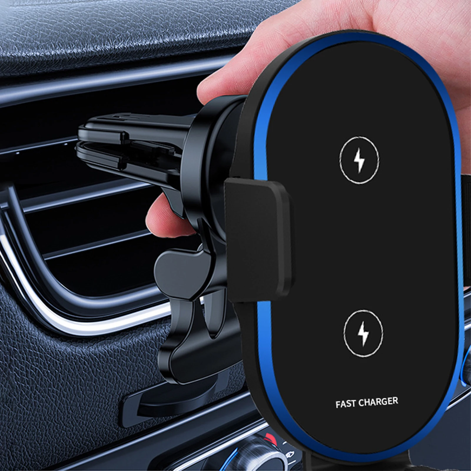 Держатель автомобильного зарядного устройства с двумя катушками беспроводной