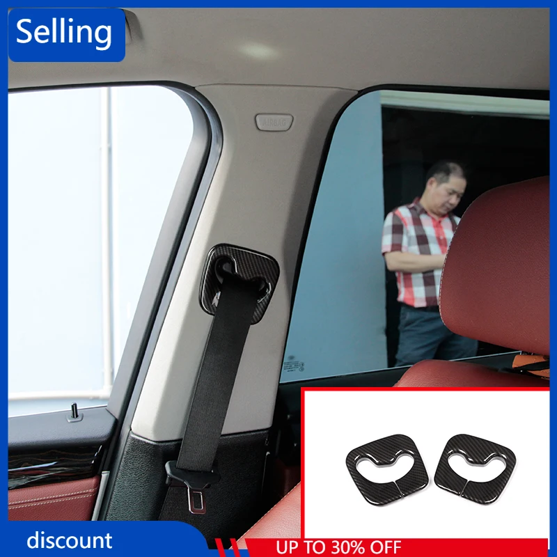 

2 шт., автомобильные аксессуары для ремня безопасности из углеродного волокна для BMW X3 F25 2011-2017