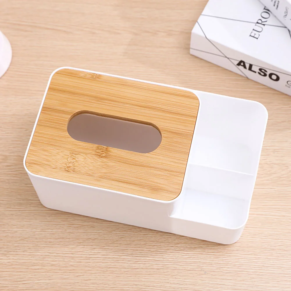 

Desktop Storage Tissue Box Remote Control Tissue Box Multi-functional Simple Storage Tissue Box For Home Office