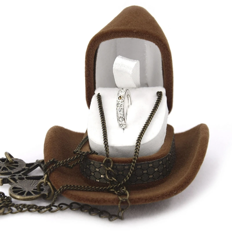 

Контейнер для ювелирных изделий в форме ковбойской шляпы, Y08E