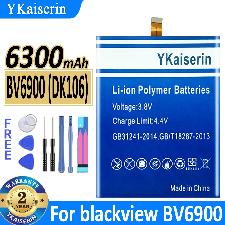 

6300mAh YKaiserin Battery BV6900 (DK106) for blackview BV6900 Mobile Phone Bateria