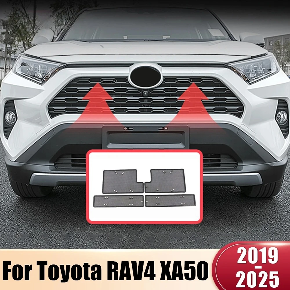 Фото Для Toyota RAV4 XA50 2019-2025 гибридных автомобилей: Сетка-сетка от насекомых для передней решетки, внешние аксессуары №1