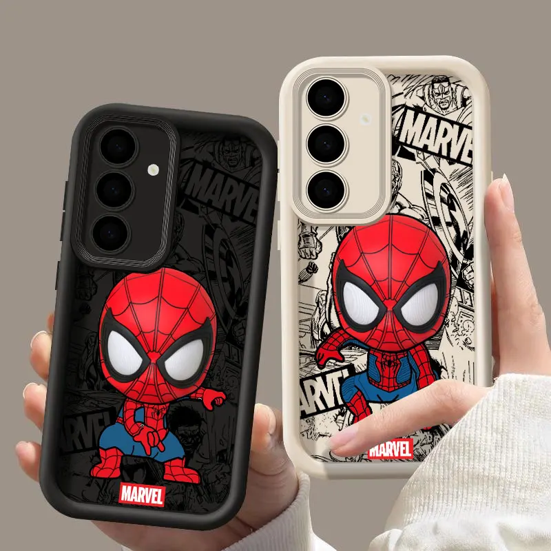 Фото Чехол Marvel Spiderman Cute Fundas для Samsung Galaxy S26 S25 S24 S23 S22 Plus S21 Ultra S20 FE, силиконовая задняя крышка для телефона S26Ultra №2