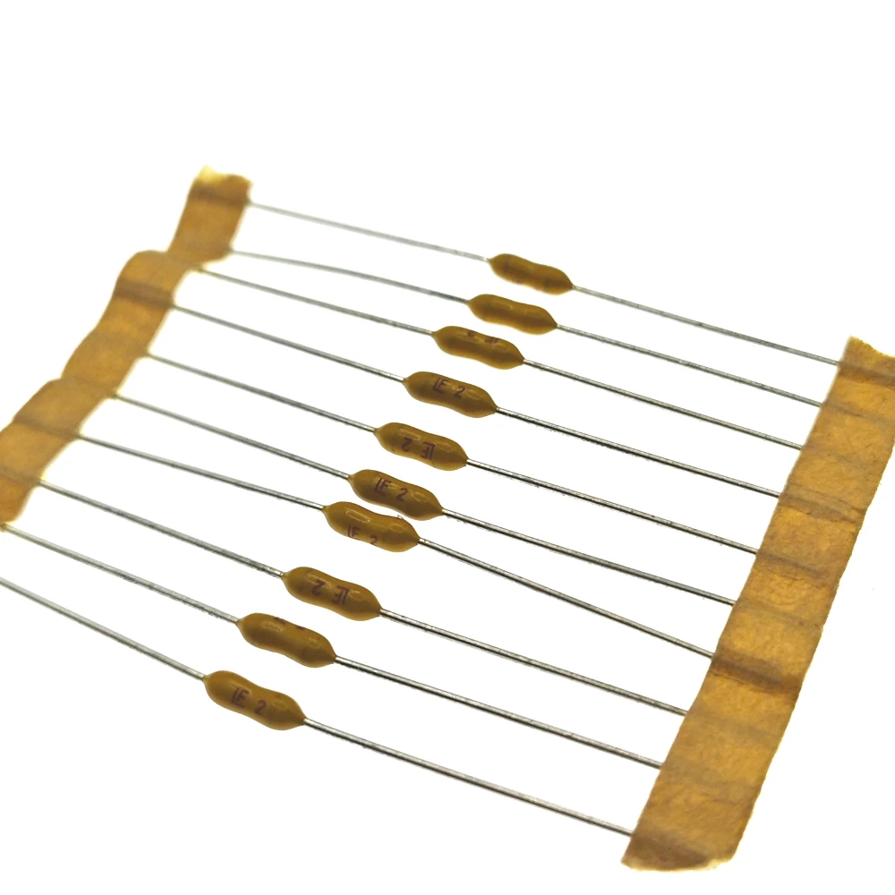 

10 шт. медленные осевые предохранители 2.4*7 мм желтые 125/250 В