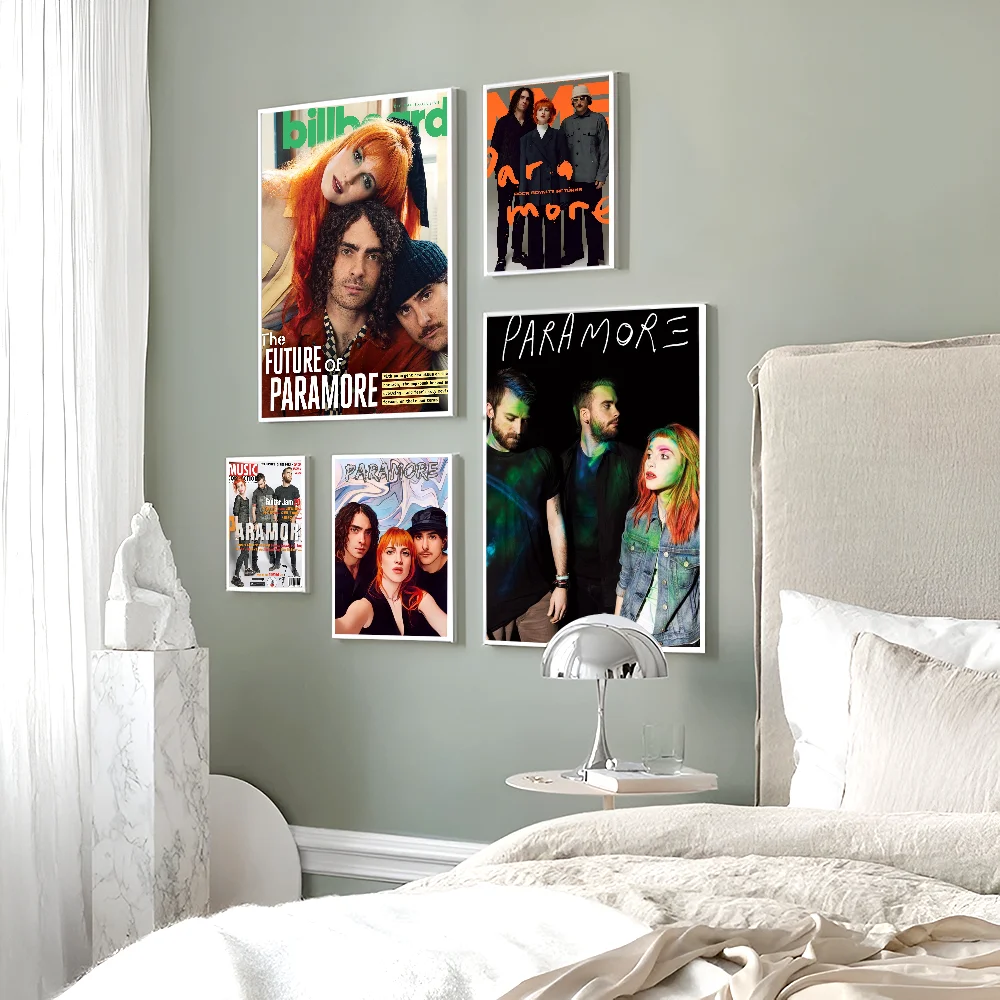 Singer P-Paramore Classic Movie Posters Waterproof Paper Sticker Coffee House Bar Decor Art Wall Stickers