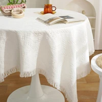table cloth waffle plaid with tassels decorative table cover for home party kitchen wedding dining coffee romantic tablecloth