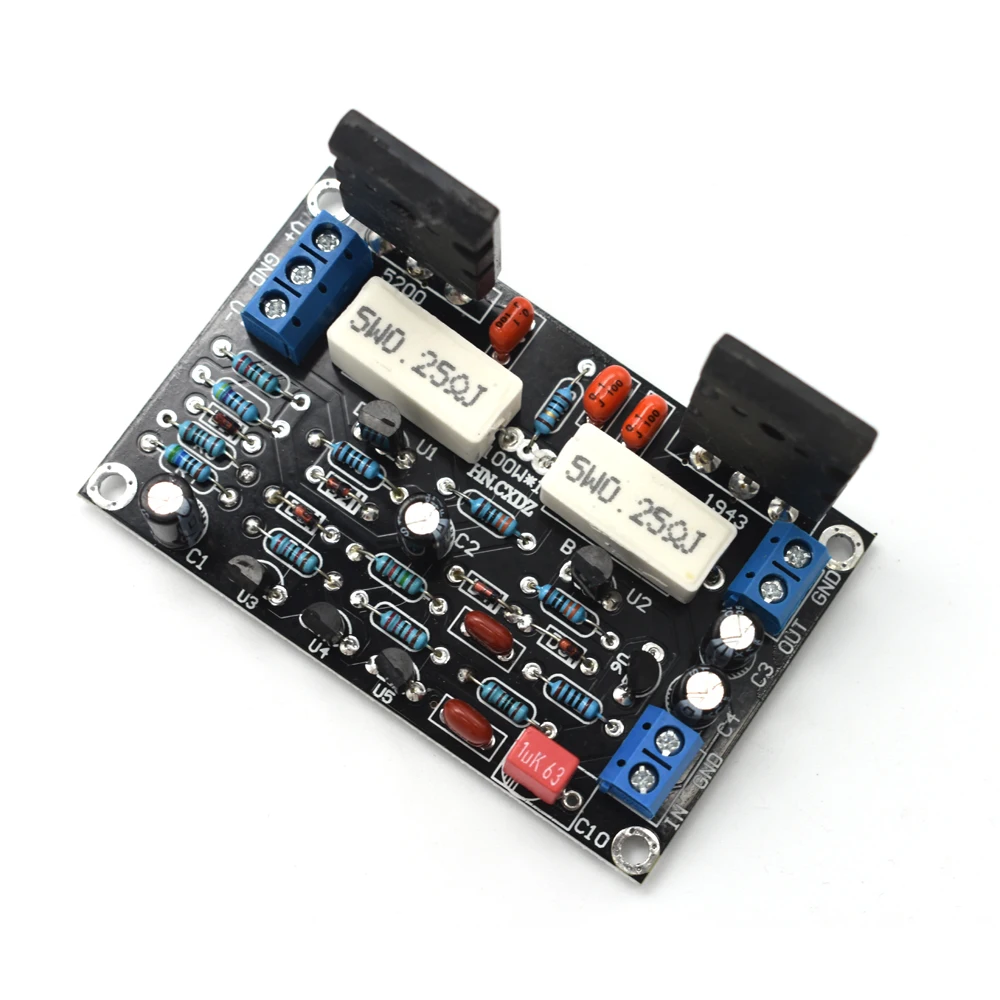 DLHiFi 2SC5200 + 2saeas 100 Вт DC 35 в моноканальный Hi-Fi аудио усилитель платы |