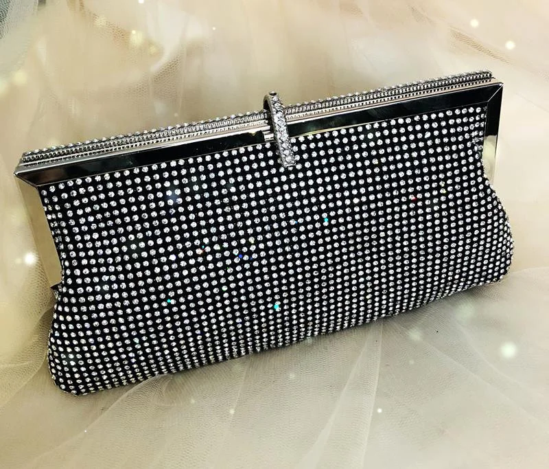 Небольшое количество цены высококачественный Блестящий обеденный мешок стразы