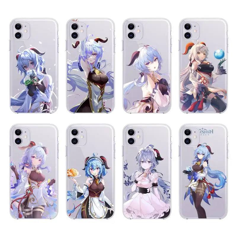 

Genshin Impact GanYu Game Phone Case For IPhone 13 12 11 Pro Max Mini Xs X Xr 8 7 6 6s Plus Se 2020 Transparent Cover