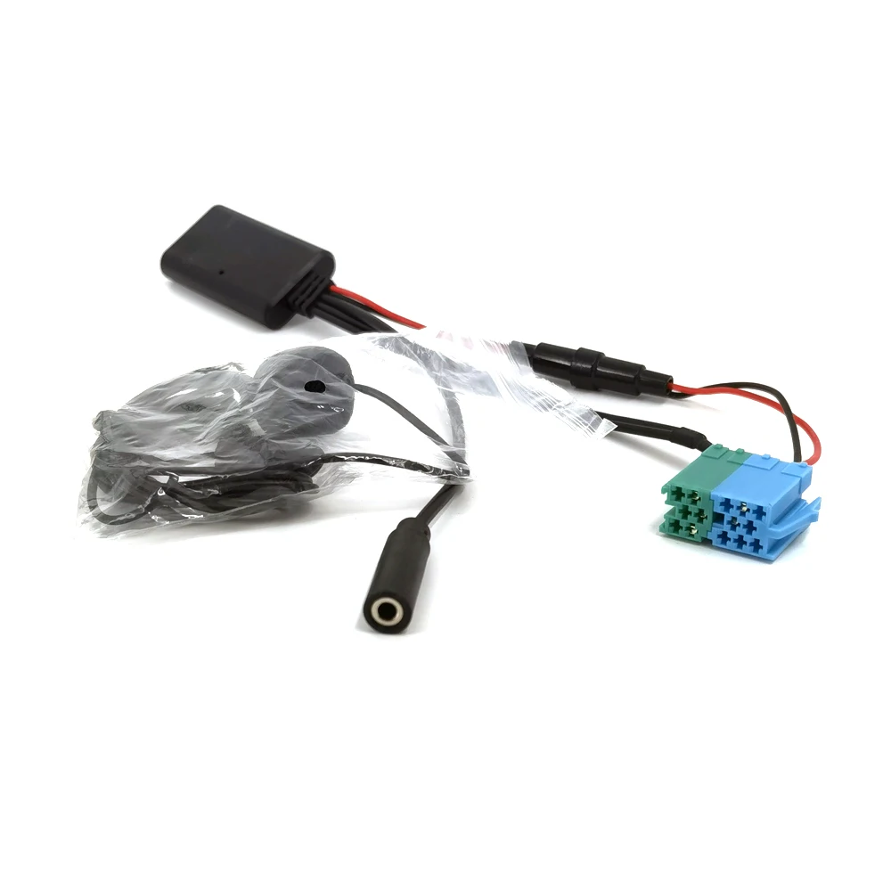 

Biurlink Bluetooth аудио музыкальный адаптер ISO 6Pin 8Pin AUX-IN автомобильная стерео телефонный звонок громкая связь Renault Radio Updatelist совместимость