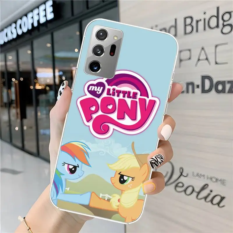 Cartoon Pony Phone Case Transparent For Samsung S30 S21 S20 Fe Ultra S10 E S8 S9 Plus Lite 2019 S7 Edge Cover images - 6