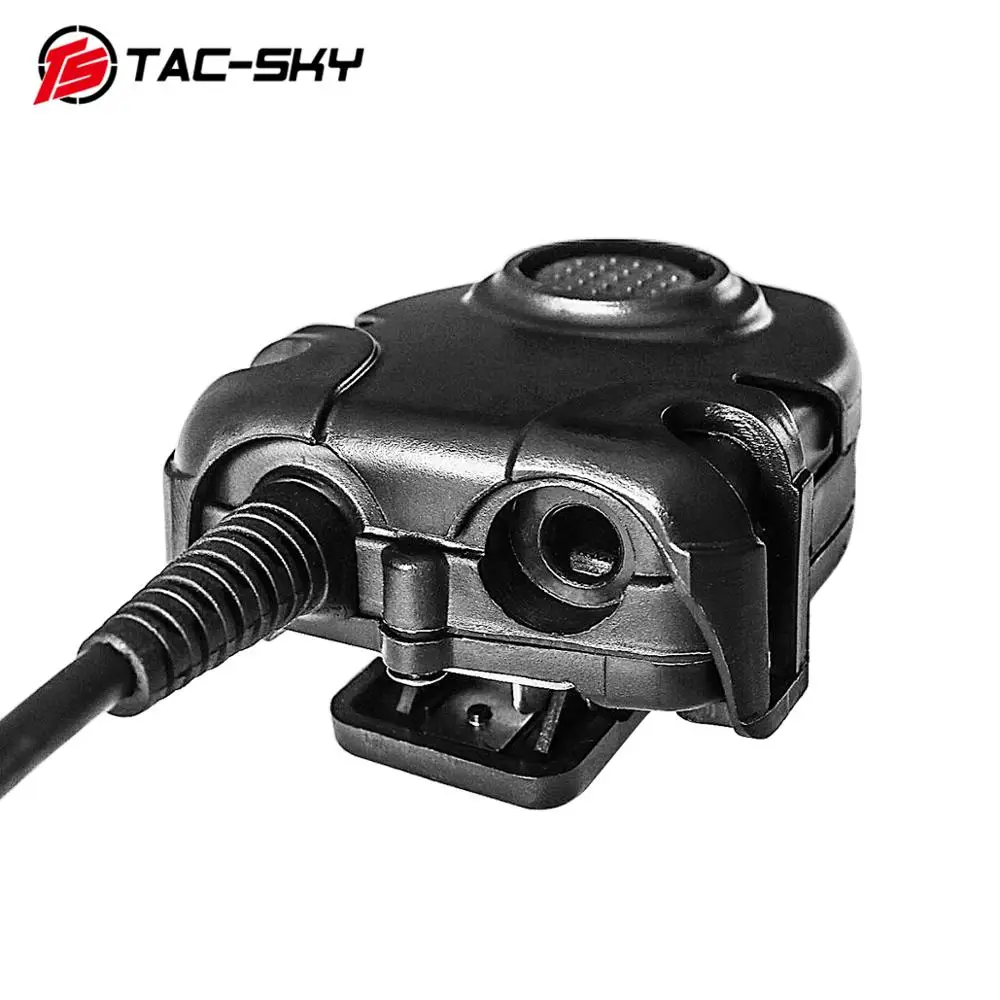TS TAC-SKY 6 Pin Military Adapter Tactical Headset Accessory PTT PRC PTT for AN/PRC -148 152 152A Walkie Talkie Models