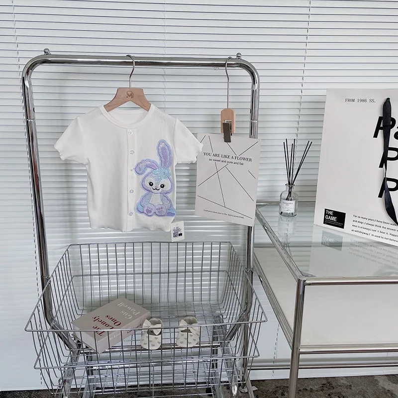 

Children's Star Dailu Cartoon T-shirt Kid Clothes Girls Shirts Girls Short-sleeved Bottoming Shirt