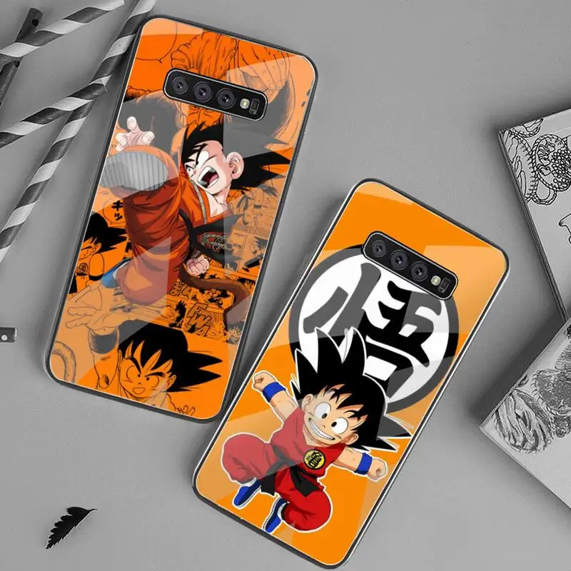 

Dragon Ball Son Goku Phone Case Tempered Glass For Samsung S20 Ultra S7 S8 S9 S10 Note 8 9 10 Pro Plus Cover