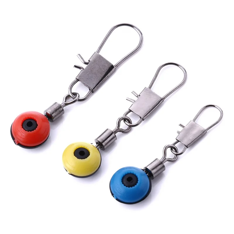 

50pcs/lot Fishing Line Hook Swivels Shank Clip Connector Interlock Snap Sea Space Beans Fishing Hooks Connector Lure Fishing