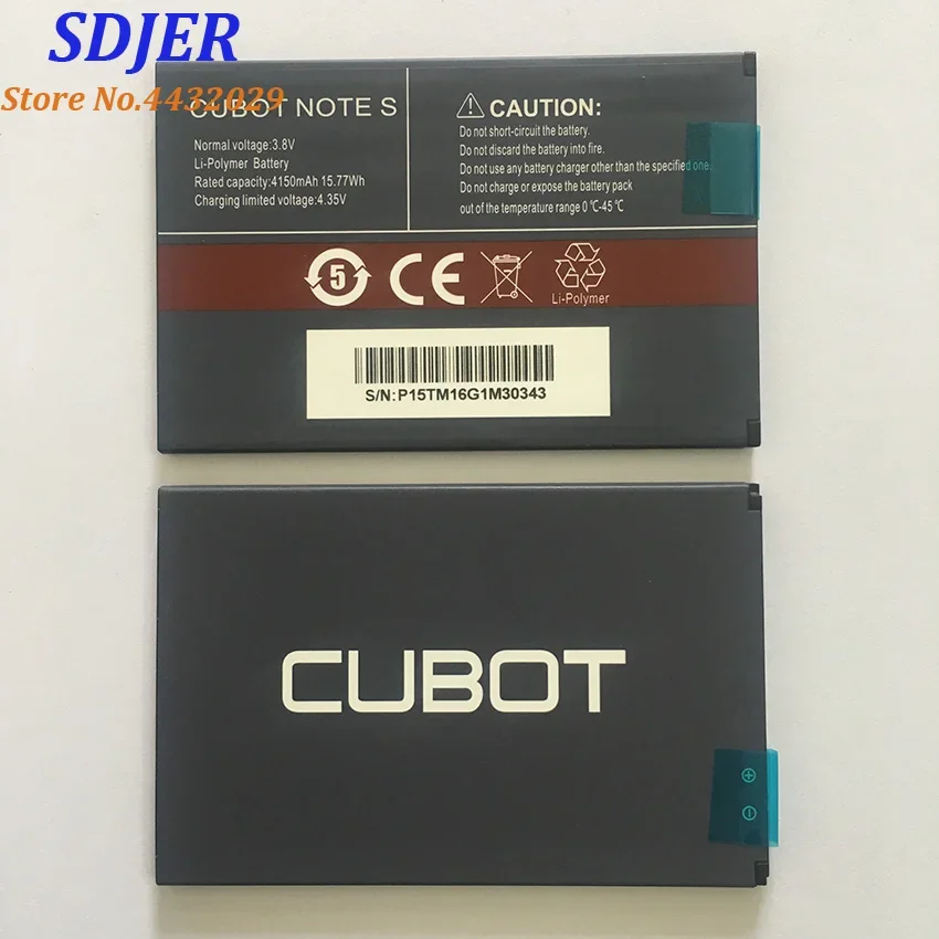 100% новый CUBOT Note S аккумулятор 4150 мАч запасной резервный для сотового телефона