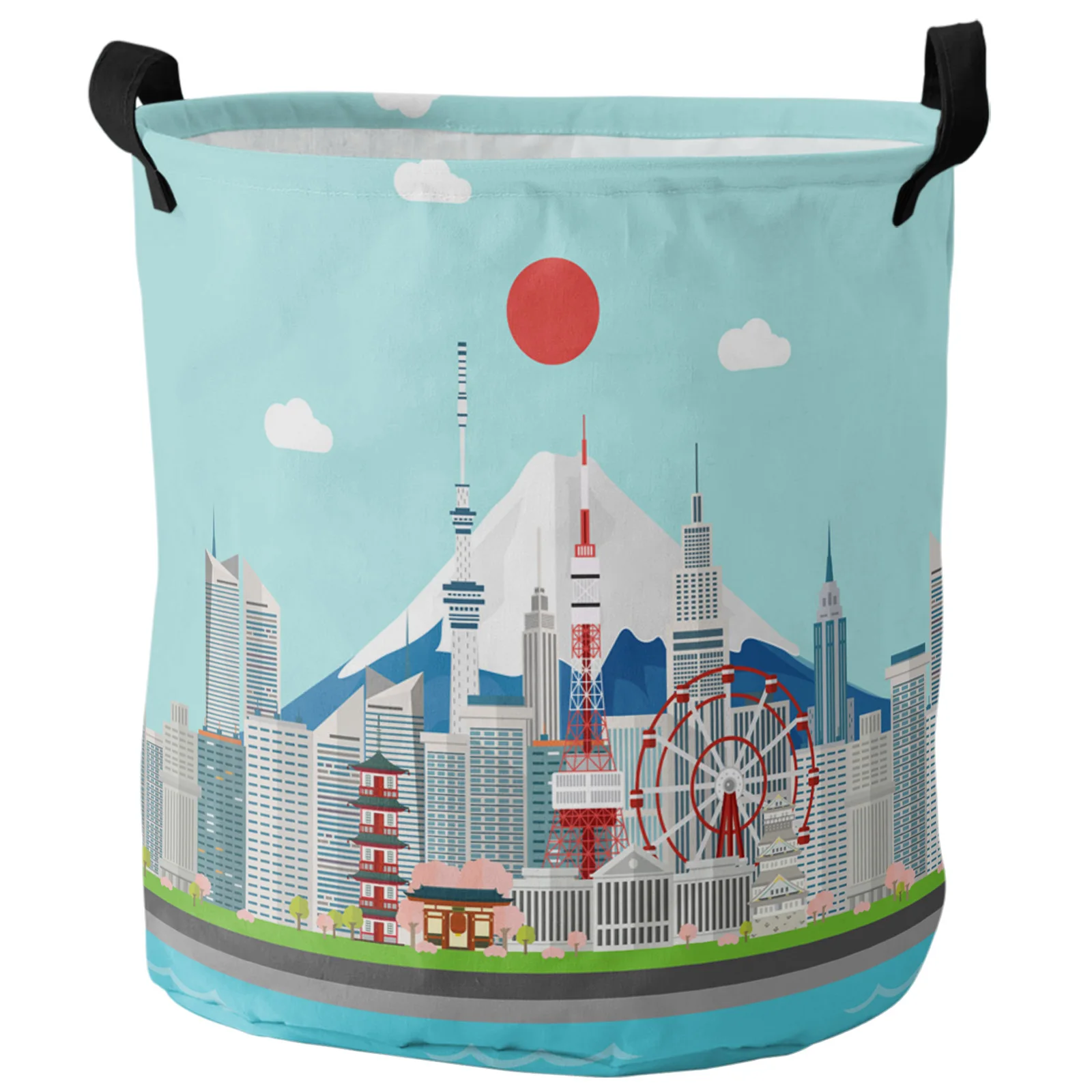 

Складная корзина для белья «колесо обозрения»