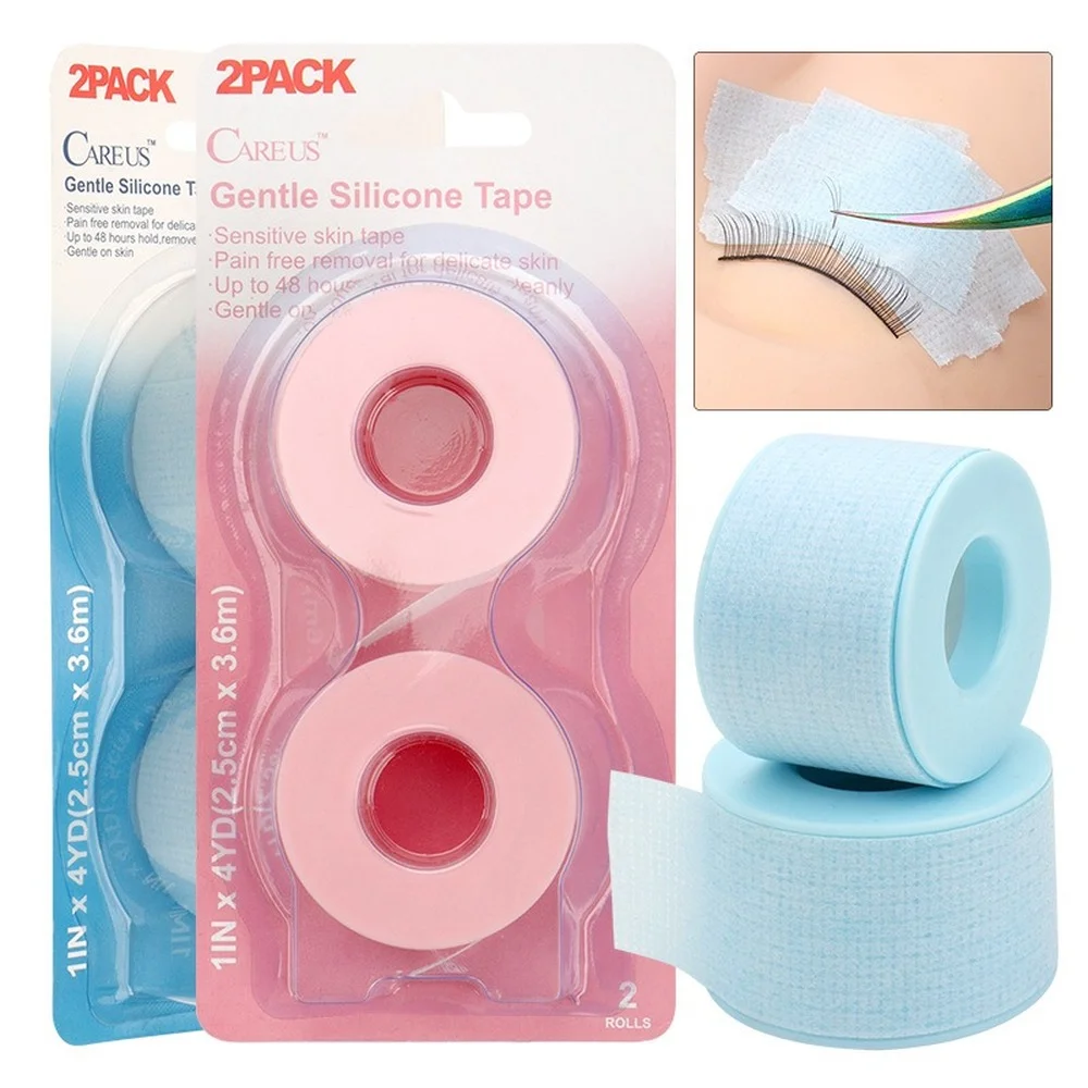 

Eyelash Extension Gel Tape 2pcs/box Non-woven Silicone Tape Does Not Hurt The Skin Eyelashes Tape