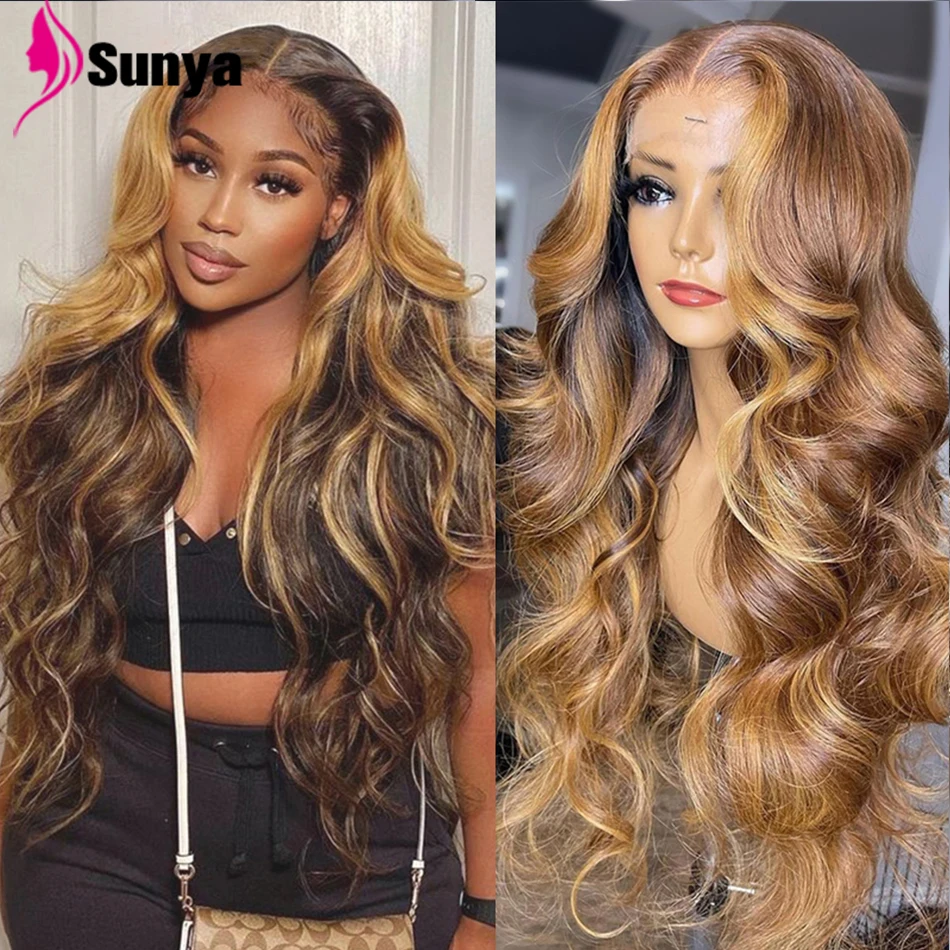 Парик с волнистыми волосами Красивая блондинка на сетке передние парики