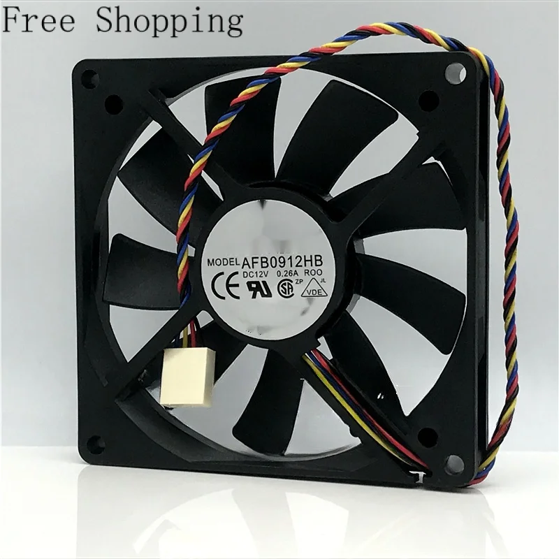 AFB0912DE 12V 0.26A 4-wire PWM Electric Motor BLDC NewCooling Fan AFB0912DE 12V 0.26A 4-wire PWM Electric Motor BLDC NewCooling Fan