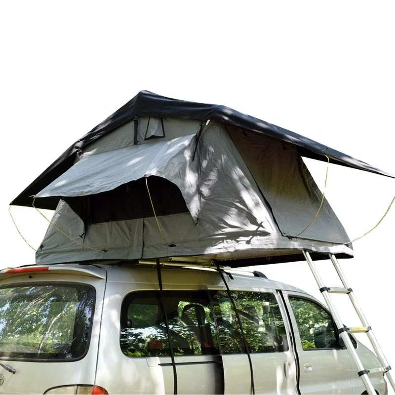 

wholesale outdoor waterproof canvas car roof top tent vehicle tent with awning