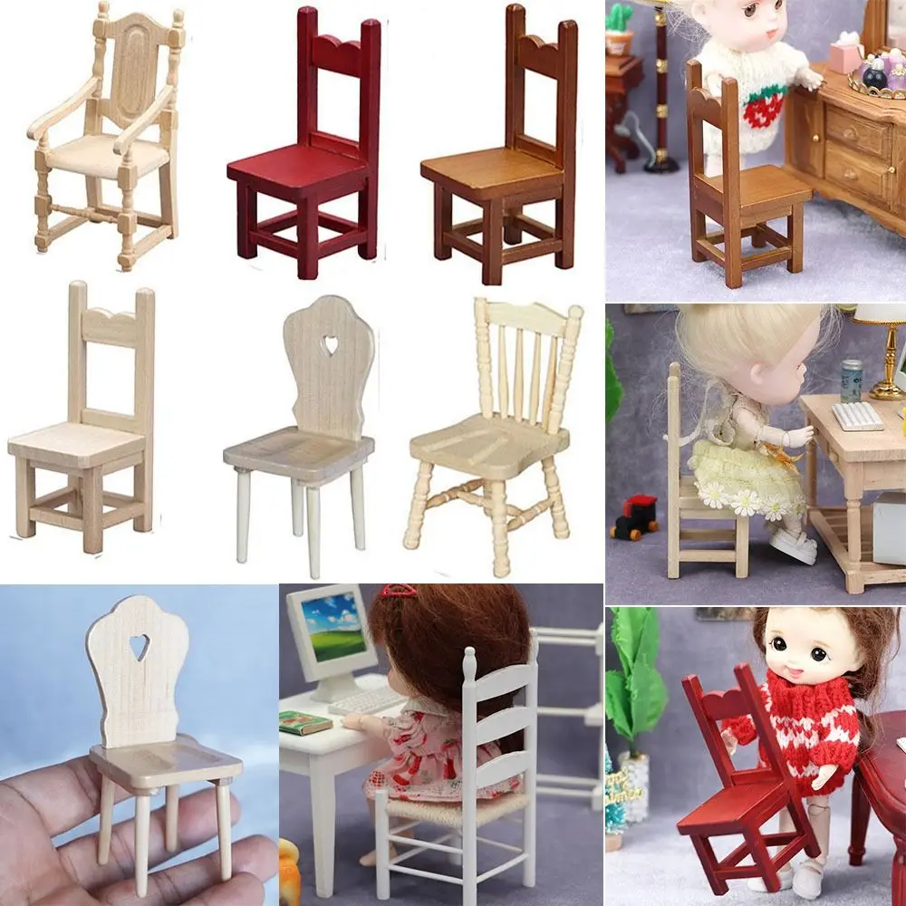 

Высококачественные Аксессуары для кукольного домика 1/12, настольная мебель, игрушки, деревянный стол, украшение для кукольного домика, имит...