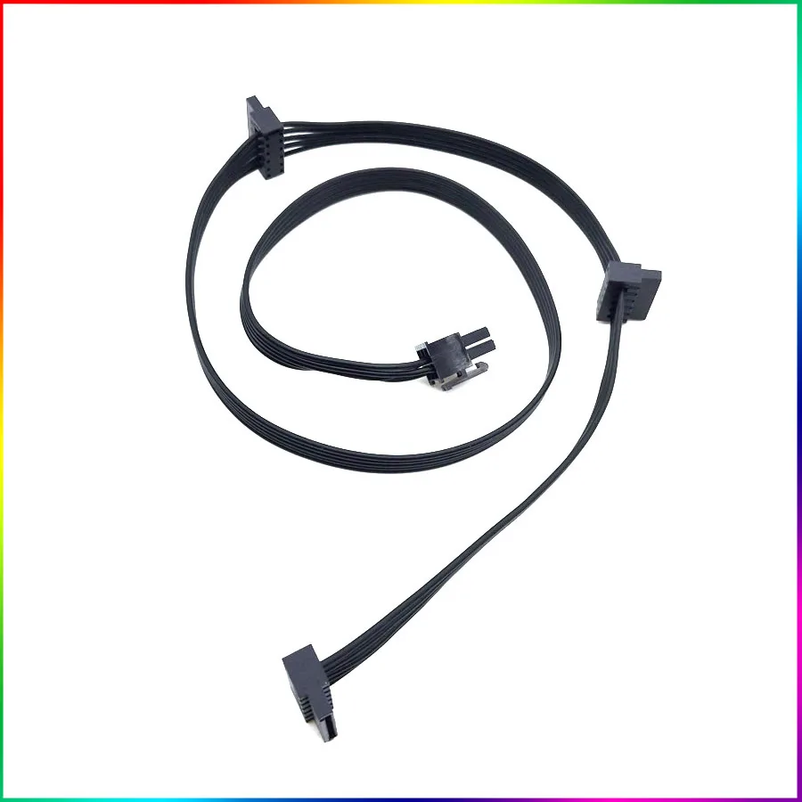 

GPU PCI express 6Pin Male 1 to 3 SATA SSD Power Supply Cable for CORSAIR HXi Series HX1200i HX1000i HX850i HX750i Modular PSU