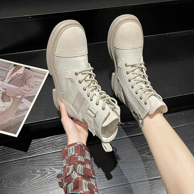 

Женские ботильоны на шнуровке, Осень-зима 2022, ботинки челси, женская обувь на массивной платформе в стиле панк и готика, женская обувь