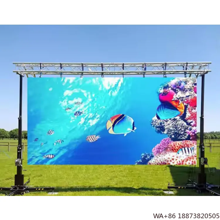 Фото Светодиодный дисплей на заводе, HD 4x2 м, настенные, для помещений, P2,6 P3,9, экраны для аренды, шкаф 500x1000 мм №4