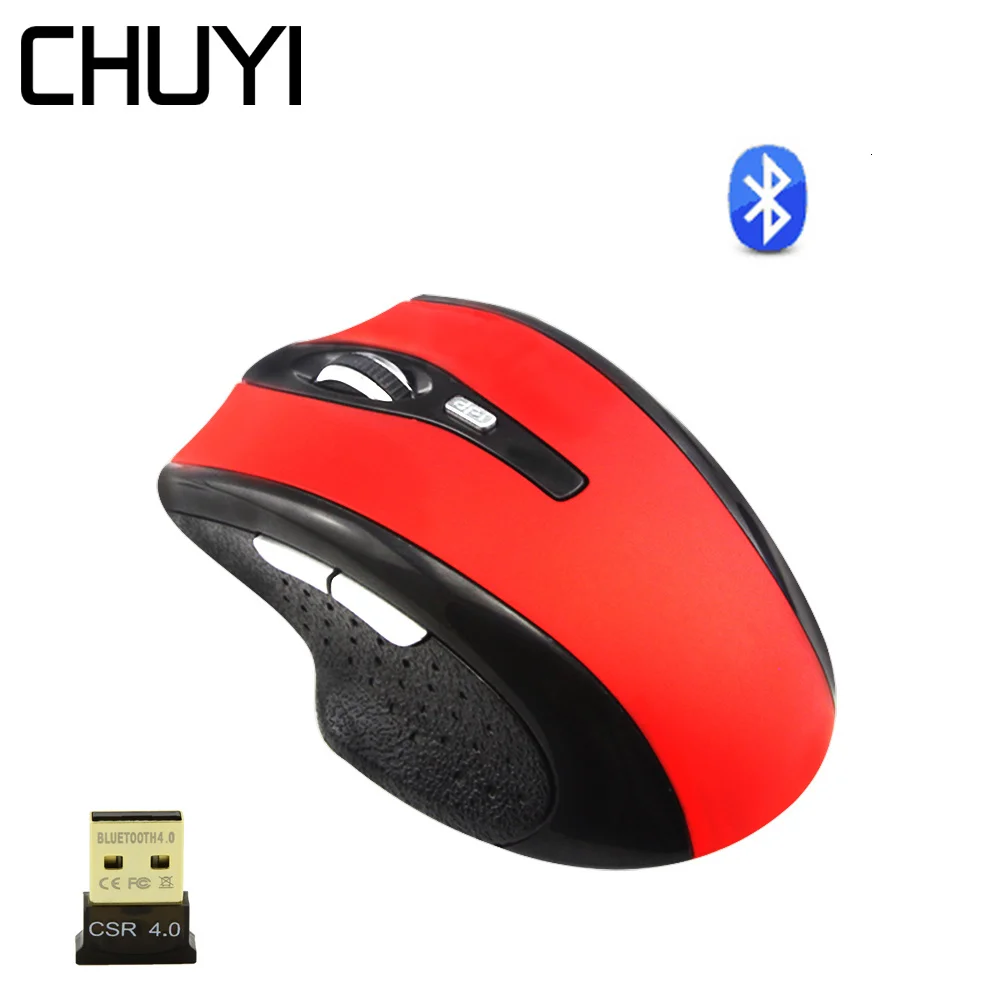 

Bluetooth 3.0 Wireless MouseRechargeable Silent Ergonomic Mause 1600 DPI Optical USB Mice With CSR 4.0 BT Adapter For PC Laptop