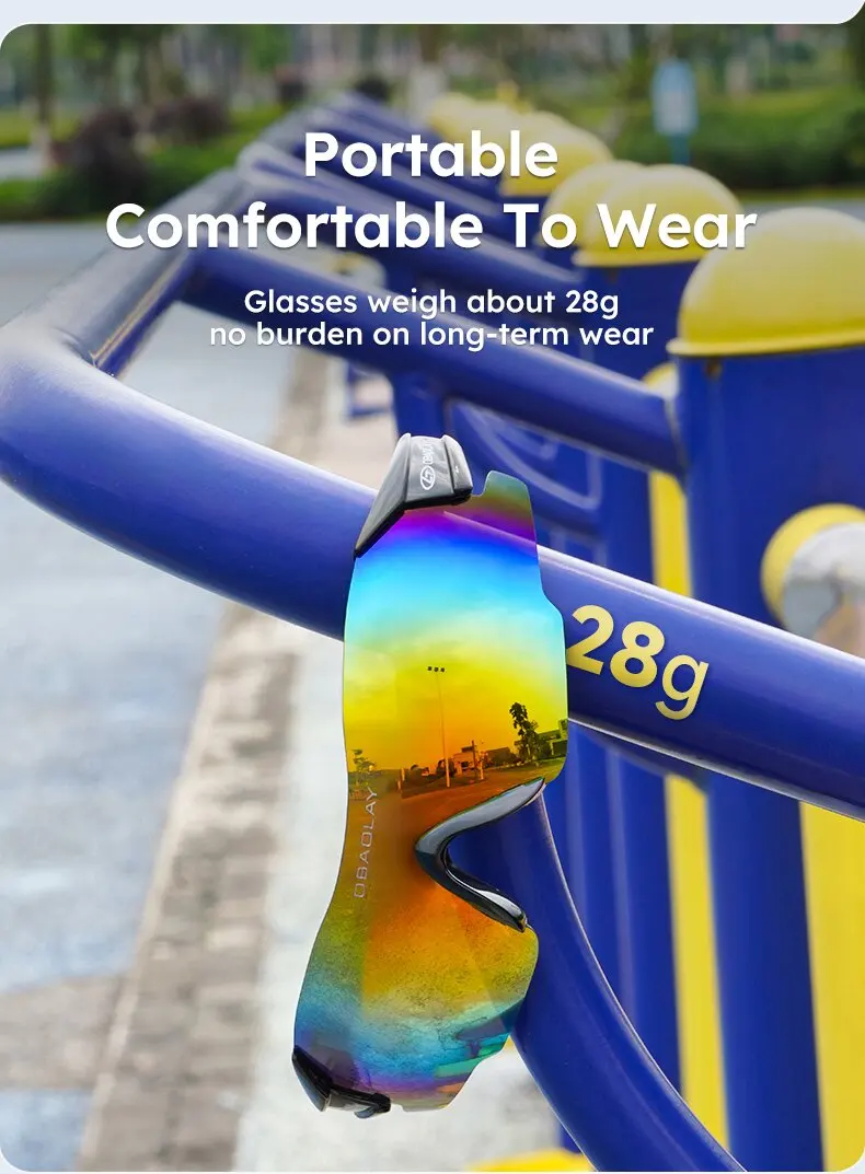 2024 OBAOLAY новый дизайн мужские женские велосипедные очки уличные спортивные