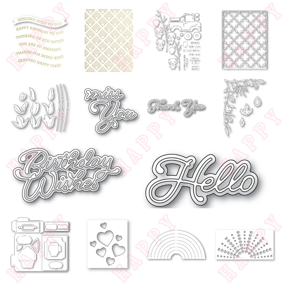 

New Flower Glossary Butterfly Metal Cutting Dies Hot Foil Diary Scrapbook Decoration Embossing Template Craft Engraving Handmade
