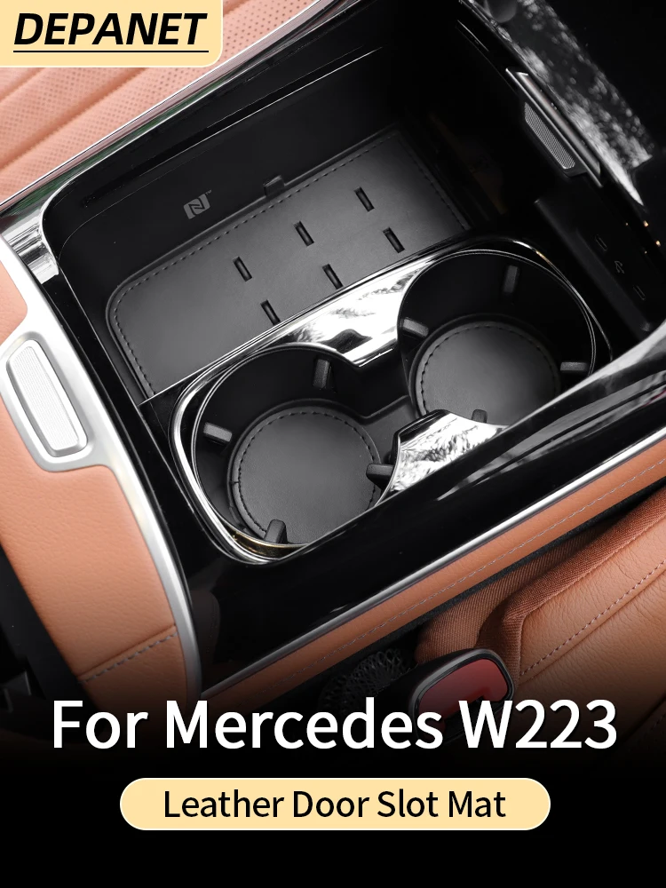 Прокладка дверного слота Depanet для mercedes w223 s series 2021 ~ 2023 400 450 550 480, аксессуары для интерьера