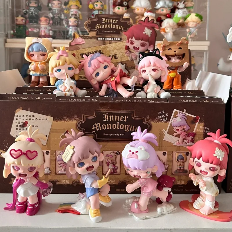 Yobu Inner Monologue Series 8 стилей Mystery Blind Box игрушки Kawaii фигурка игрушка кукла милый детский