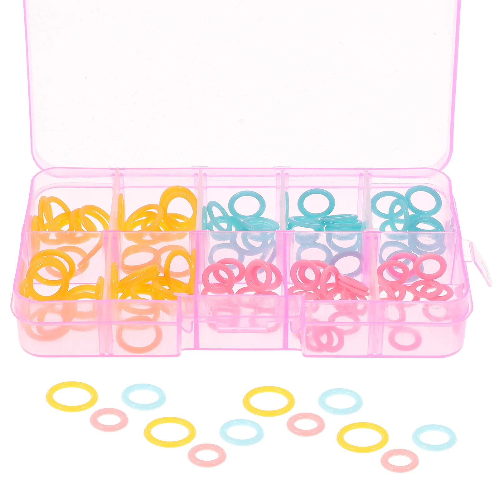 

Markers Knitting Marker Crochet Rings Locking Ring Knit Diy Clip Needle Yarn Lock Anti Assorted Accessorie Tool Crocheting Round