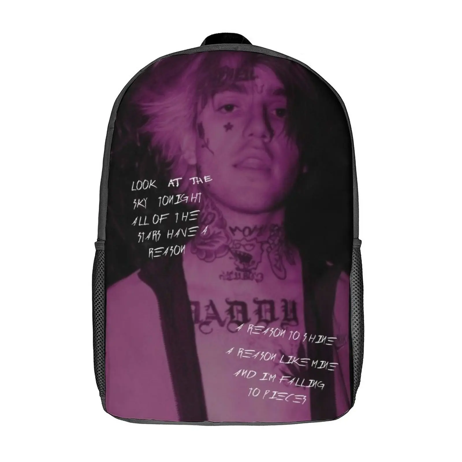 

Рюкзак с текстом песни Lil Peep Star, милые Молодежные дорожные школьные ранцы с надписью, индивидуальный рюкзак