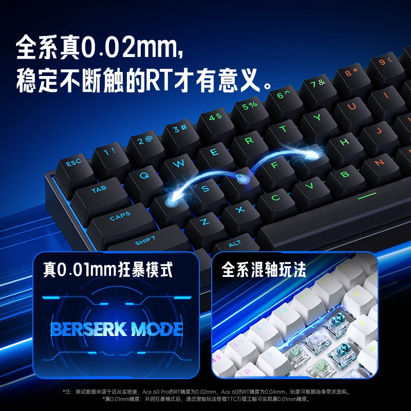Механическая клавиатура с магнитным переключателем MCHOSE Ace 60 Pro 8 КБ проводная